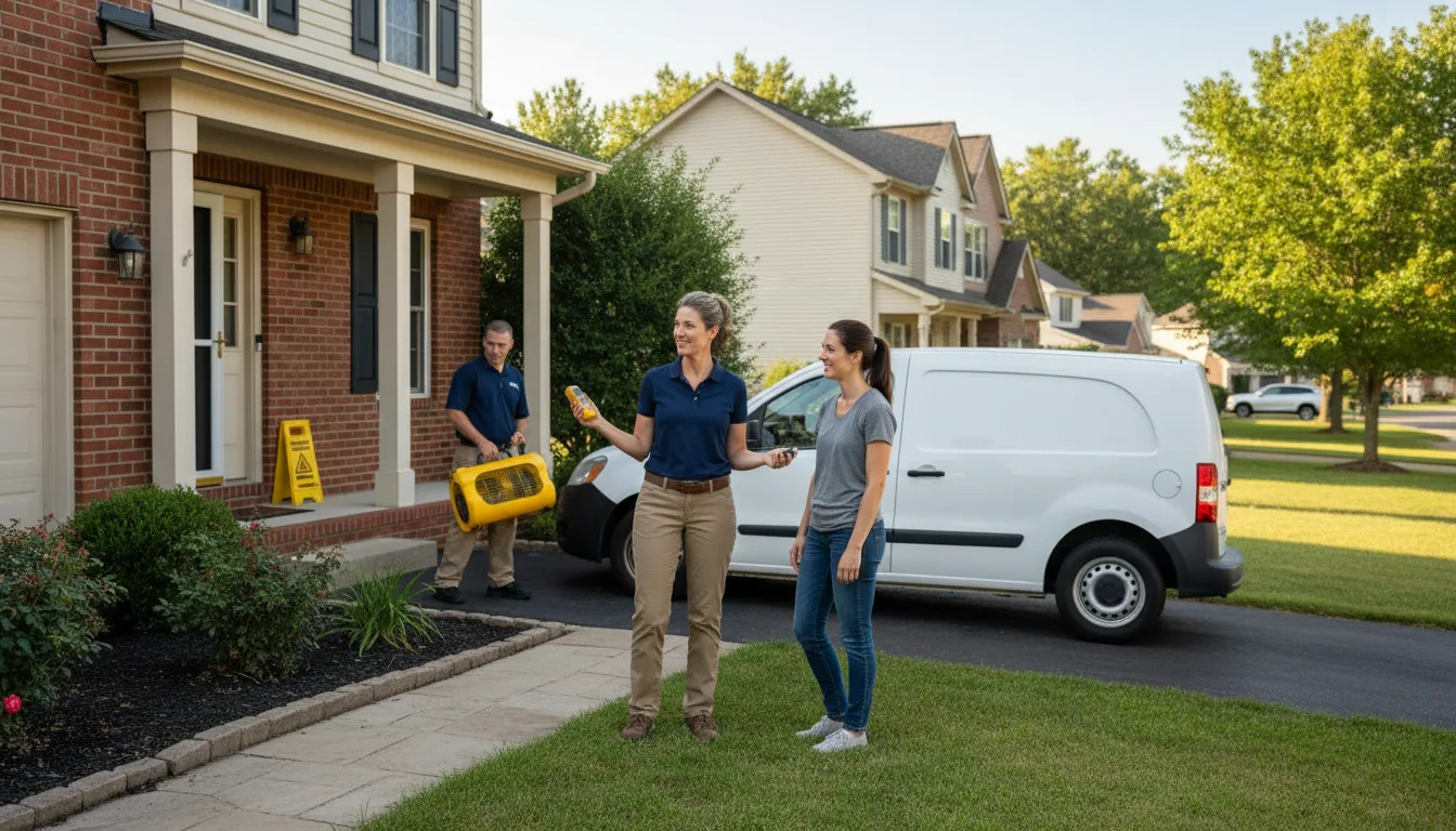 Water restoration image for Dehumidification And Cleanup Services in Bath, MI